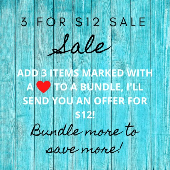 3 FOR $12 - Picture 1 of 1